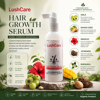 LushCare Hair Growth Serum – Advanced Botanical Regrowth Formula