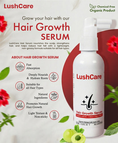 LushCare Hair Growth Serum – Advanced Botanical Regrowth Formula