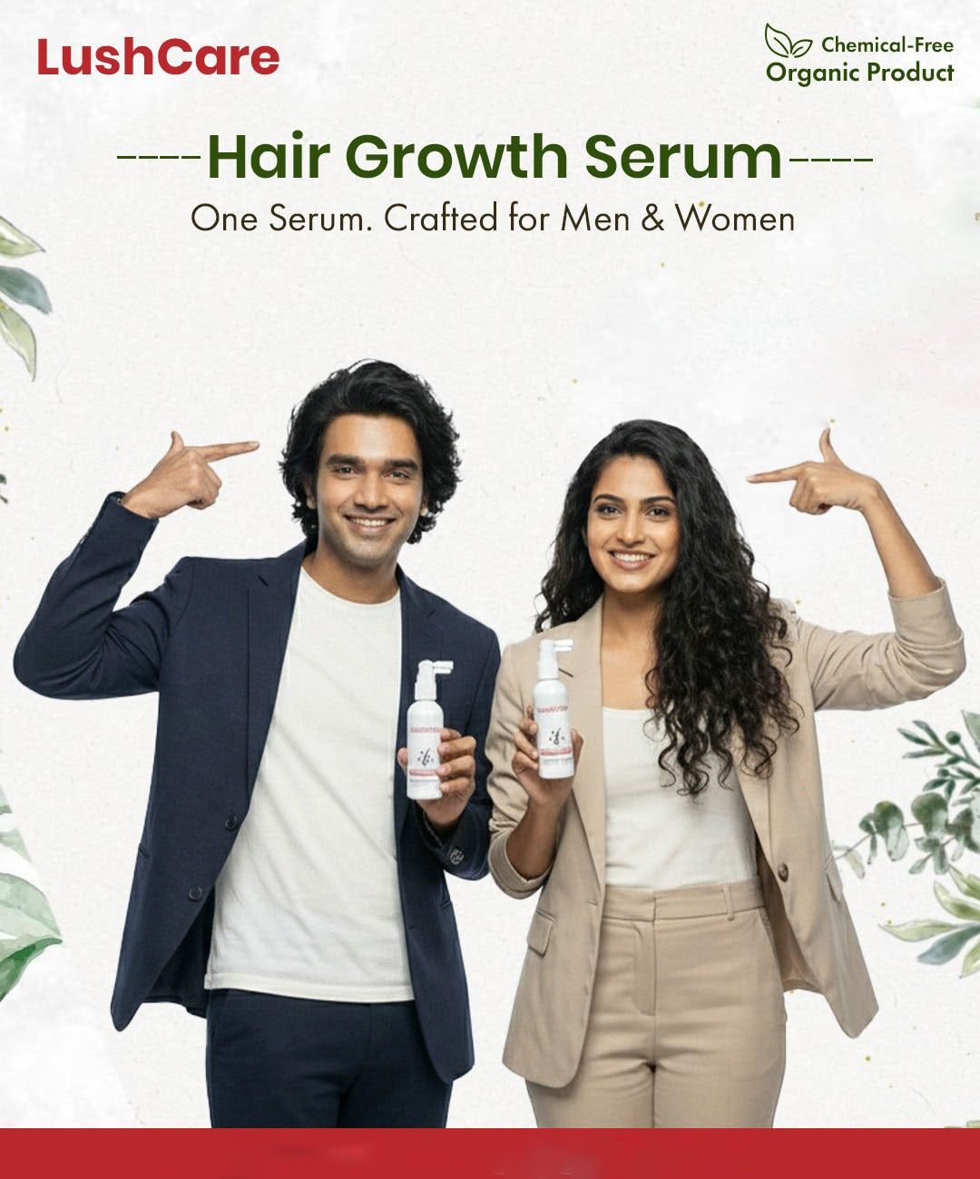 LushCare Hair Growth Serum – Advanced Botanical Regrowth Formula