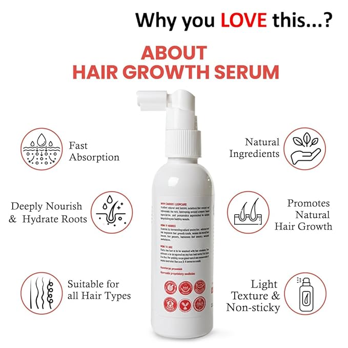 LushCare Hair Growth Serum – Advanced Botanical Regrowth Formula