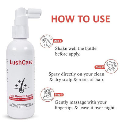 LushCare Hair Growth Serum – Advanced Botanical Regrowth Formula
